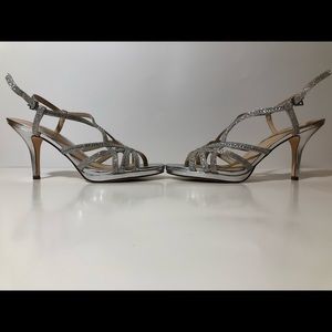 Silver High Heal Shoes